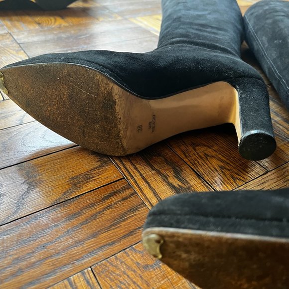 Walter Steiger Black Suede Boots - Picture 3 of 4